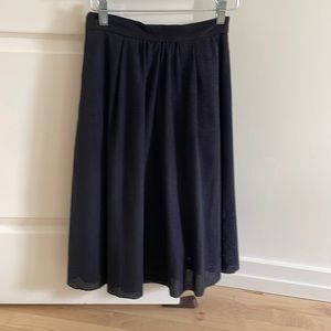 Zara midi skirt suede like material- xs